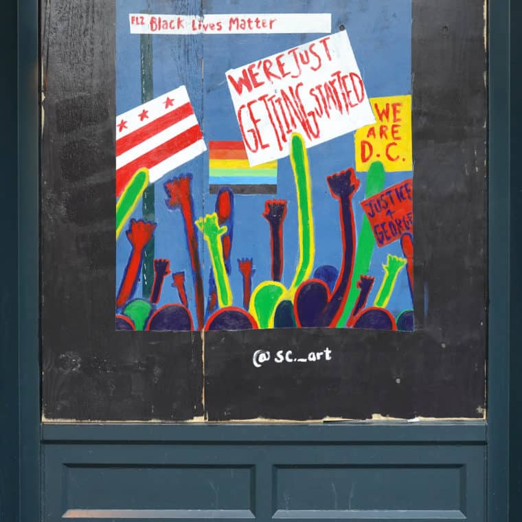 Gallery Place Murals 13: Just Getting Started, by Senia Cade