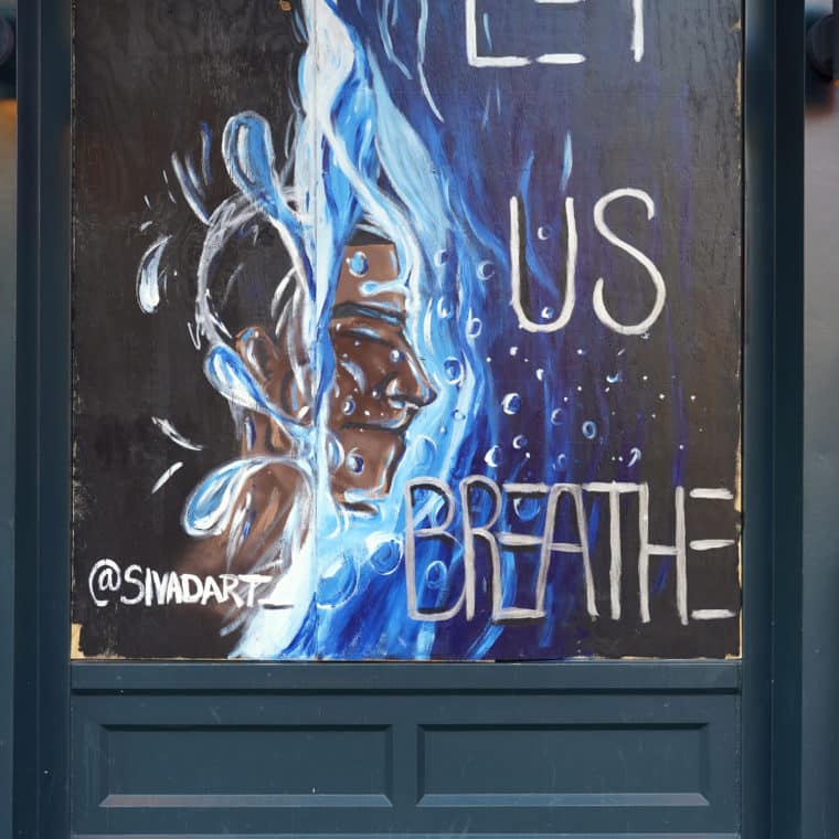 Gallery Place Murals 14: Let Us Breathe, by Miguel Davis Jr.