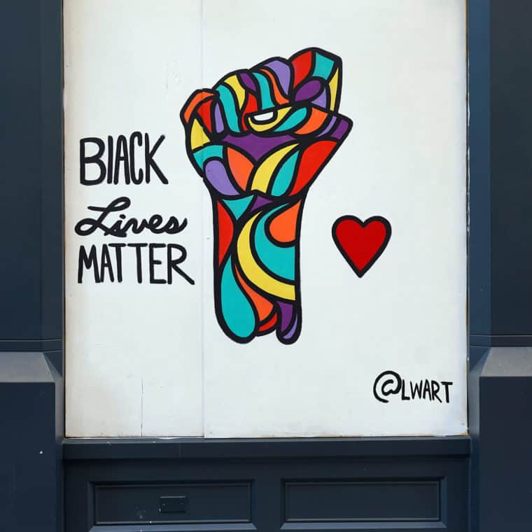 Gallery Place Murals 8: Black Lives Matter, by Luther Wright